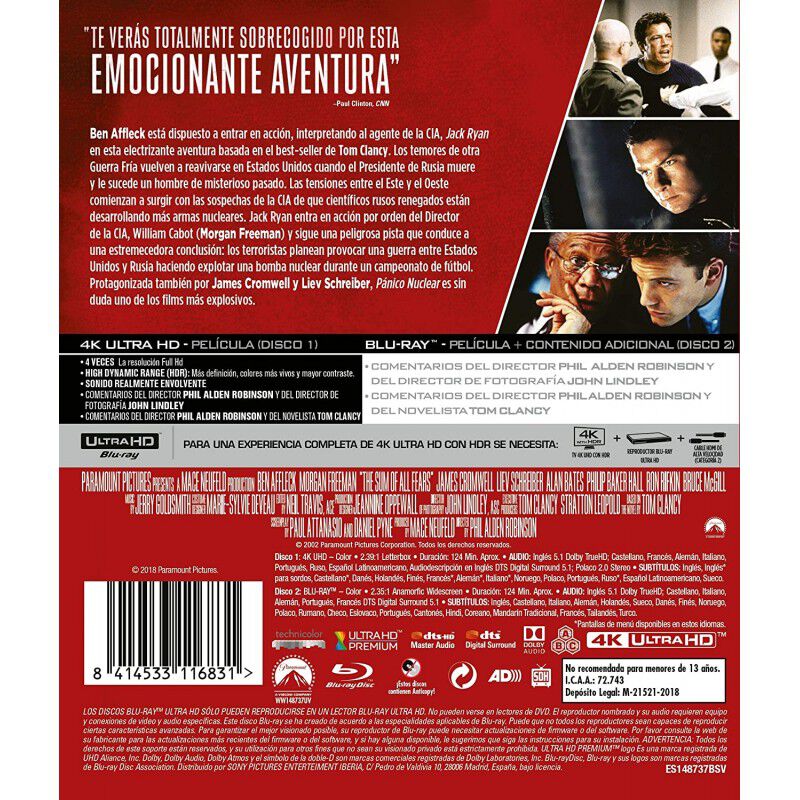 P&aacute;nico Nuclear (4k Uhd Y Bd) [blu-ray] image number null