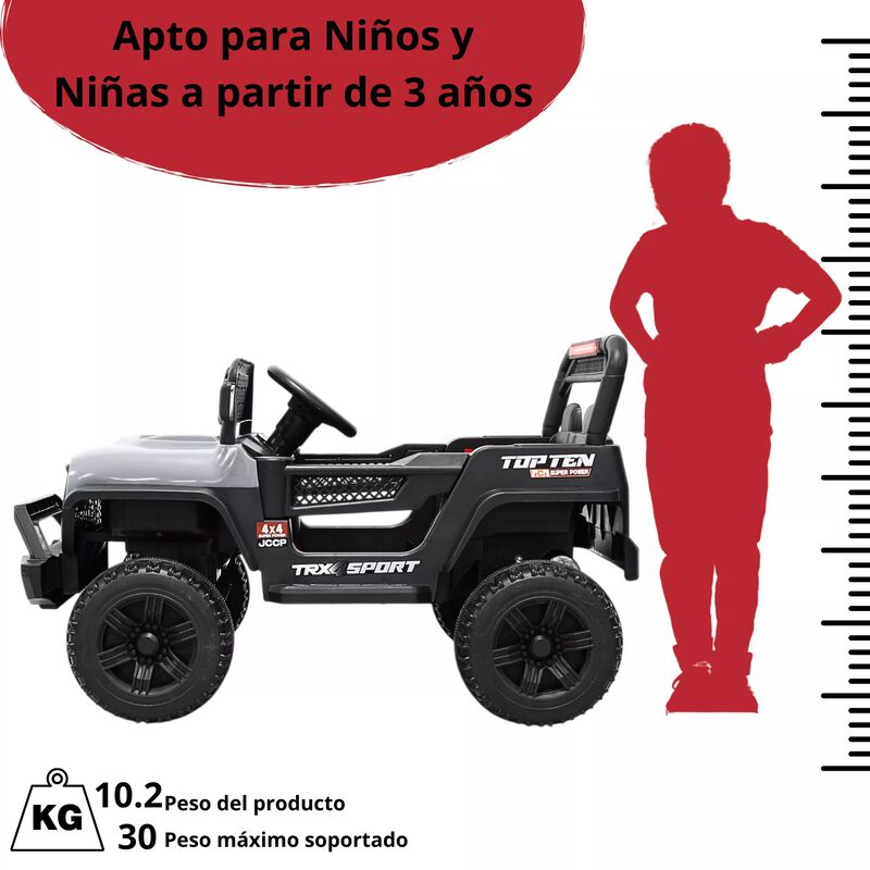 Camioneta Montable El&eacute;ctrica Para Ni&ntilde;os Luces  ... image number null