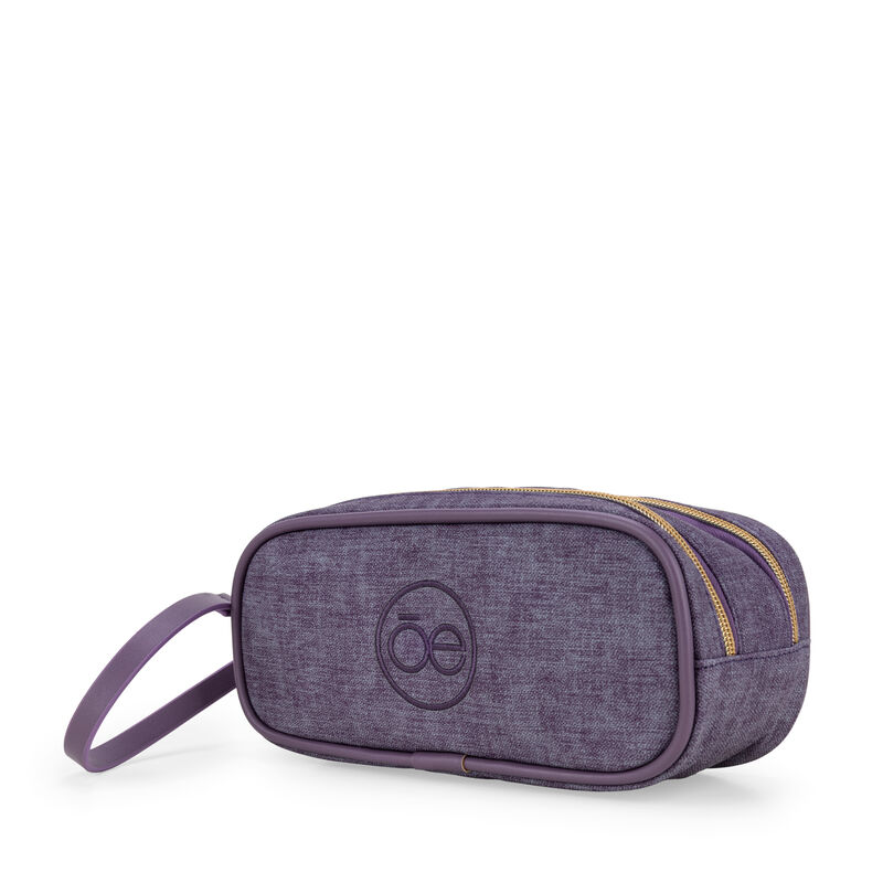 Cosmetiquera Mediana Cierre Doble Color Morado image number null