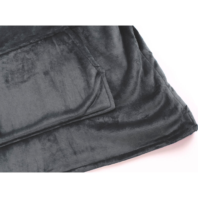 Hoodie invernal borrega gris oxford image number null