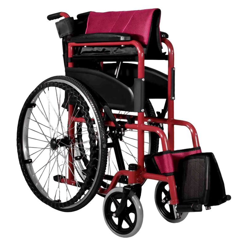 Silla De Ruedas Ligera 23 Pulgadas Plegable Alu... image number null