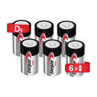 Pila Tamaño D Cilíndrica Energizer MAX Alcalina 6 piezas 1.5 Volts.