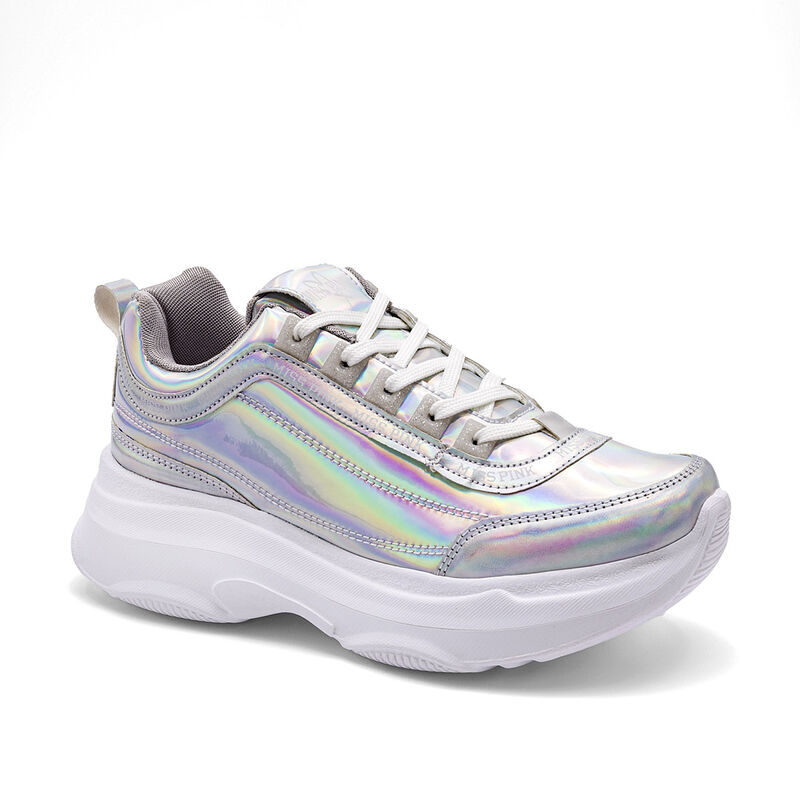 Miss Pink Tenis urbano para mujer plata image number null