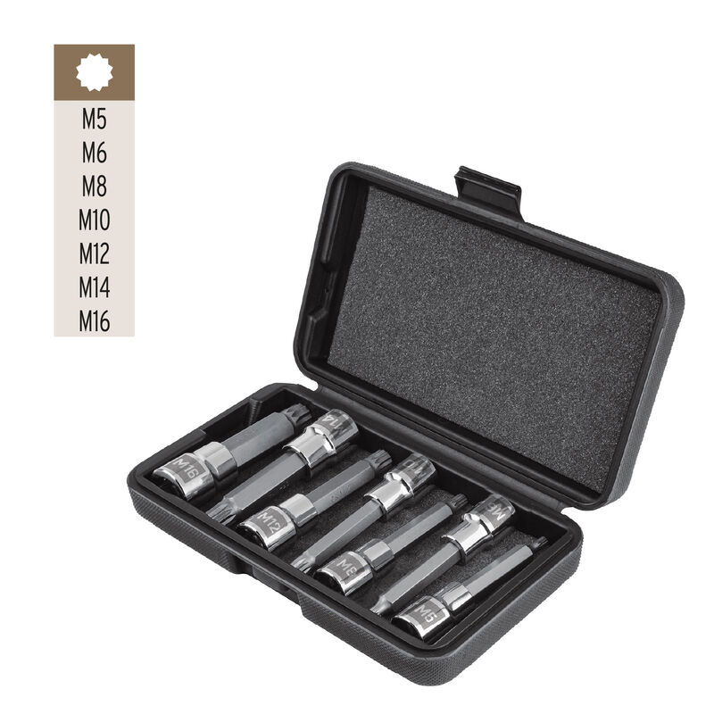 Juego de 7 Dados Cuadro 1/2' Punta Larga Bristo... image number null