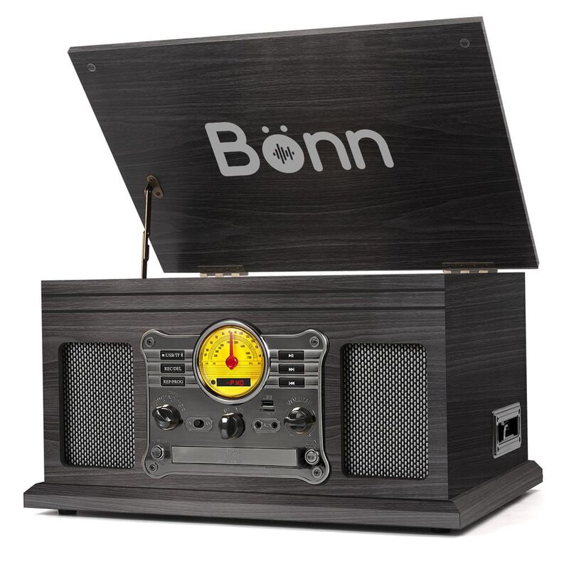 Tocadiscos Vintage bluetooth Multifunci&oacute;n 8 en ... image number null