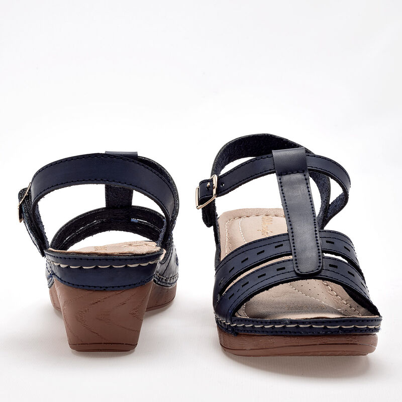 Mora Confort Sandalia para mujer marino image number null