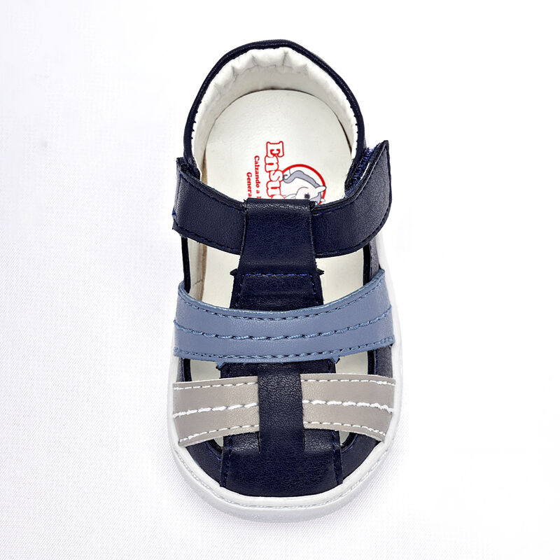 Ensue&ntilde;o sandalia para beb&eacute; marino gris azul cod... image number null