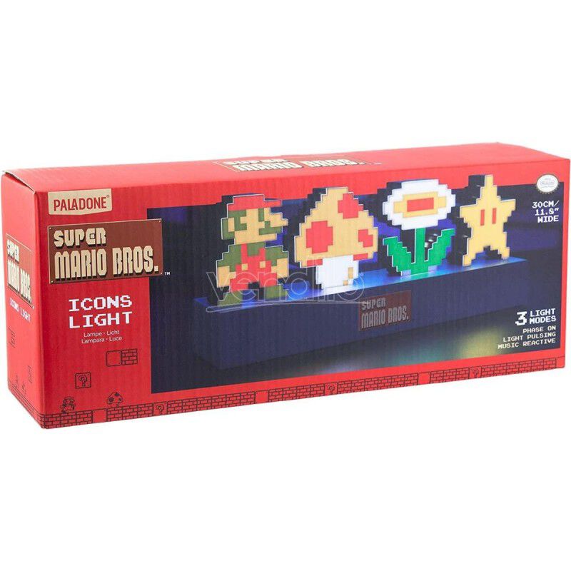 L&aacute;mpara Personajes Super Mario Bros Nintendo image number null