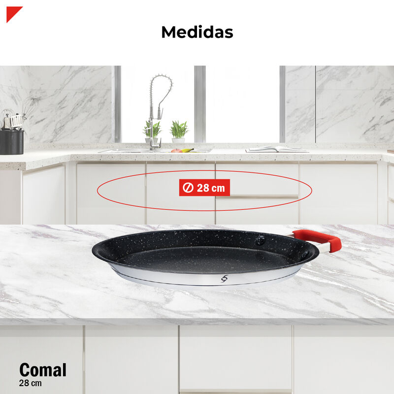 Bogner Comal 28cm Acero Inox Antiadherente Asa ... image number null