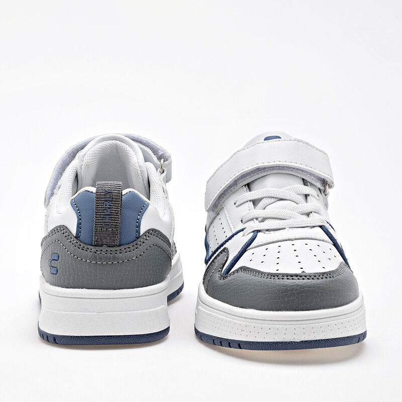 Charly Tenis urbano para ni&ntilde;o blanco gris azul,... image number null