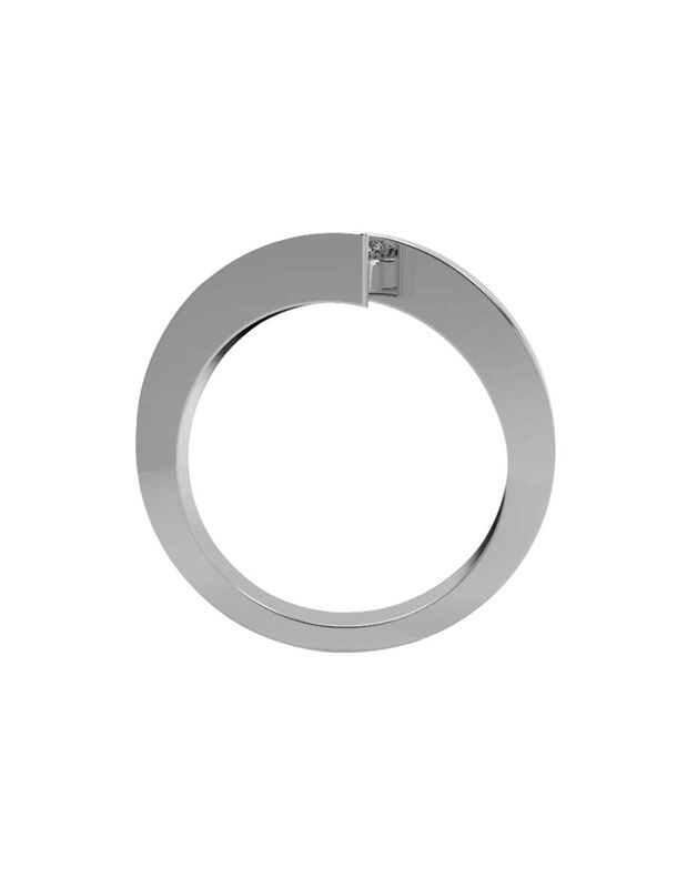 Anillo de Compromiso en Oro de 10K con Circonia... image number null