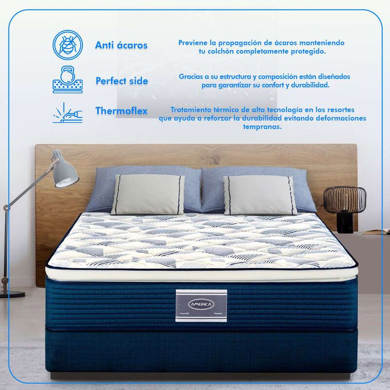 Colch&oacute;n Am&eacute;rica King Size Mabel Medio image number null
