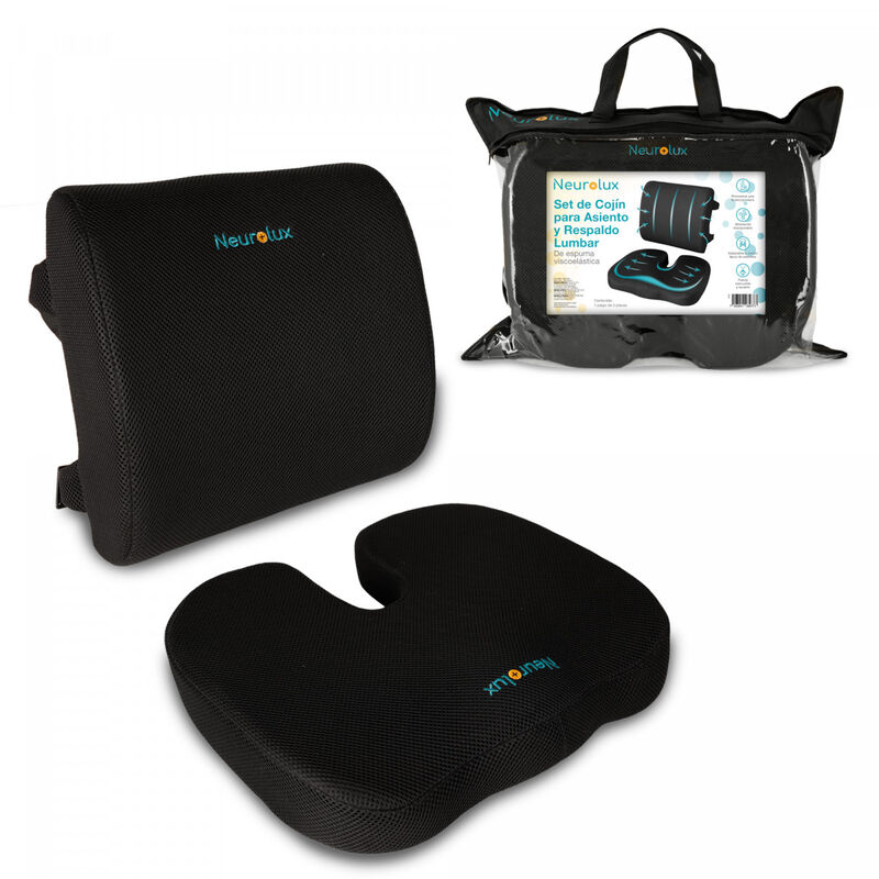 Set de Almohada Lumbar y Cojín Para Coxis image number null