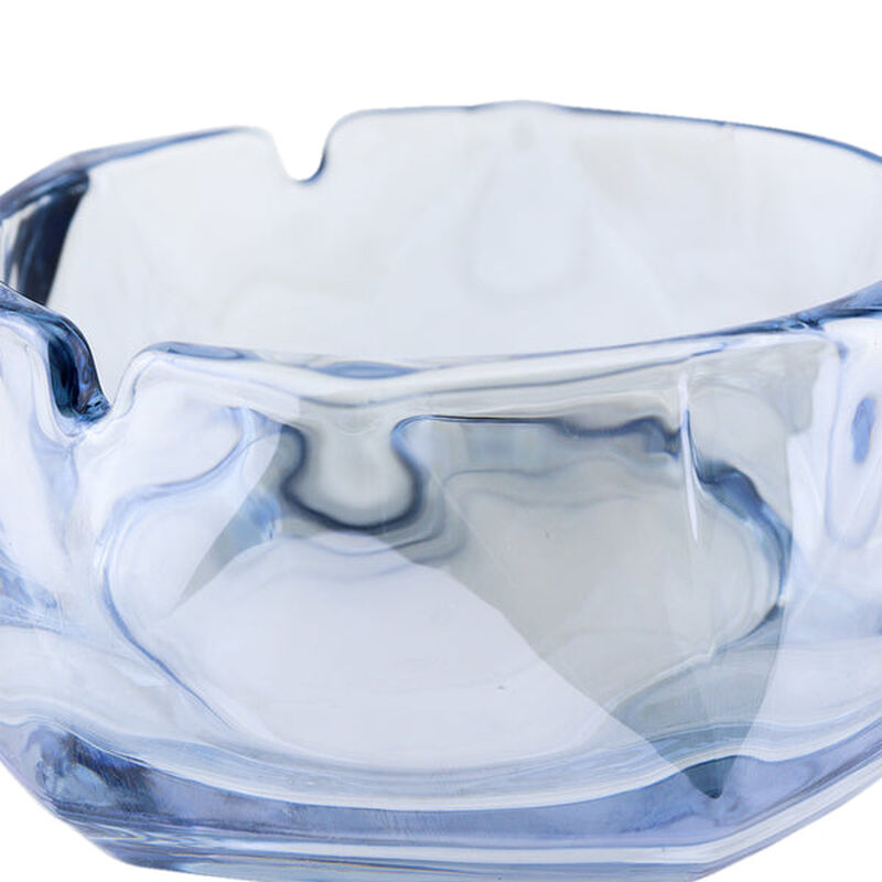 Cenicero De Cristal Tornasol Ideen Azul Hexagon... image number null