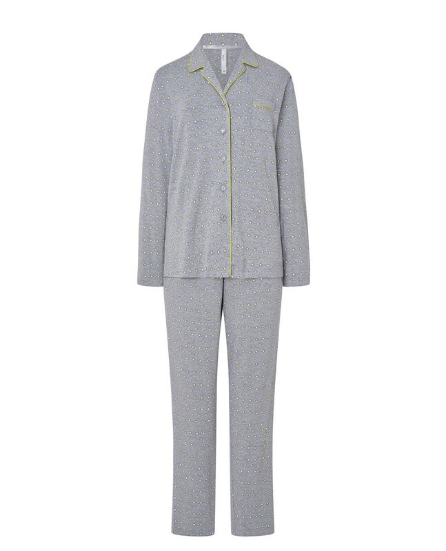 Pijama Estampado Abierto Gris image number null