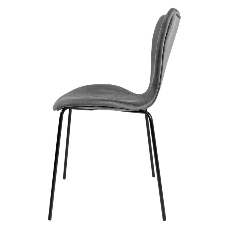 Juego Set 4 Sillas Tapizadas Terciopelo Comedor... image number null