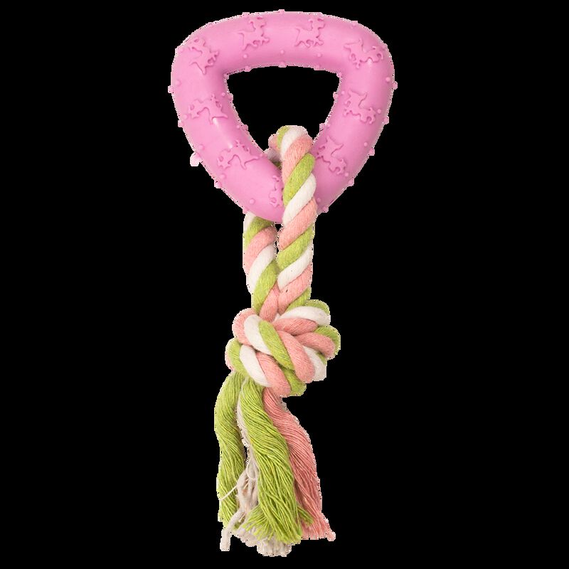 Fancy Pets Juguete para Perro de Caucho Tri&aacute;ngu... image number null