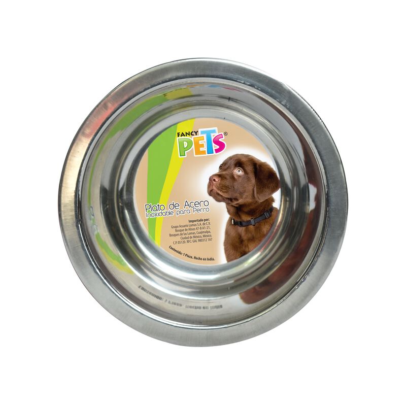 Fancy Pets Plato De Acero Para Perro Con Base A... image number null