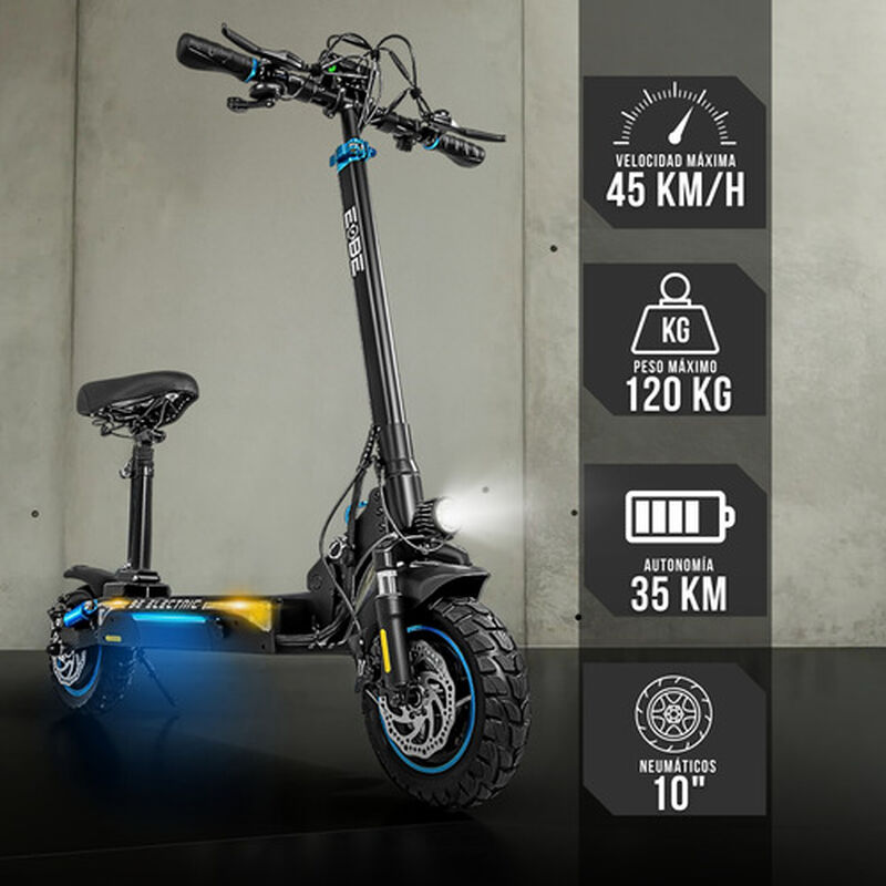 Scooter Eléctrico Plegable Bx45 Monopatín 45km ... image number null