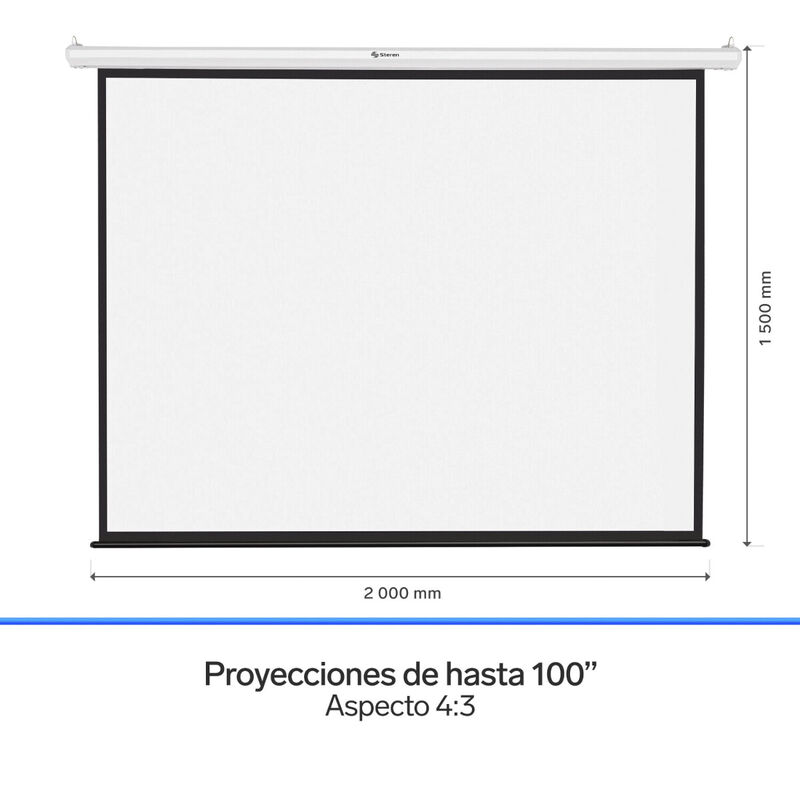 Pantalla Para Proyector Autom&aacute;tica De 100 image number null