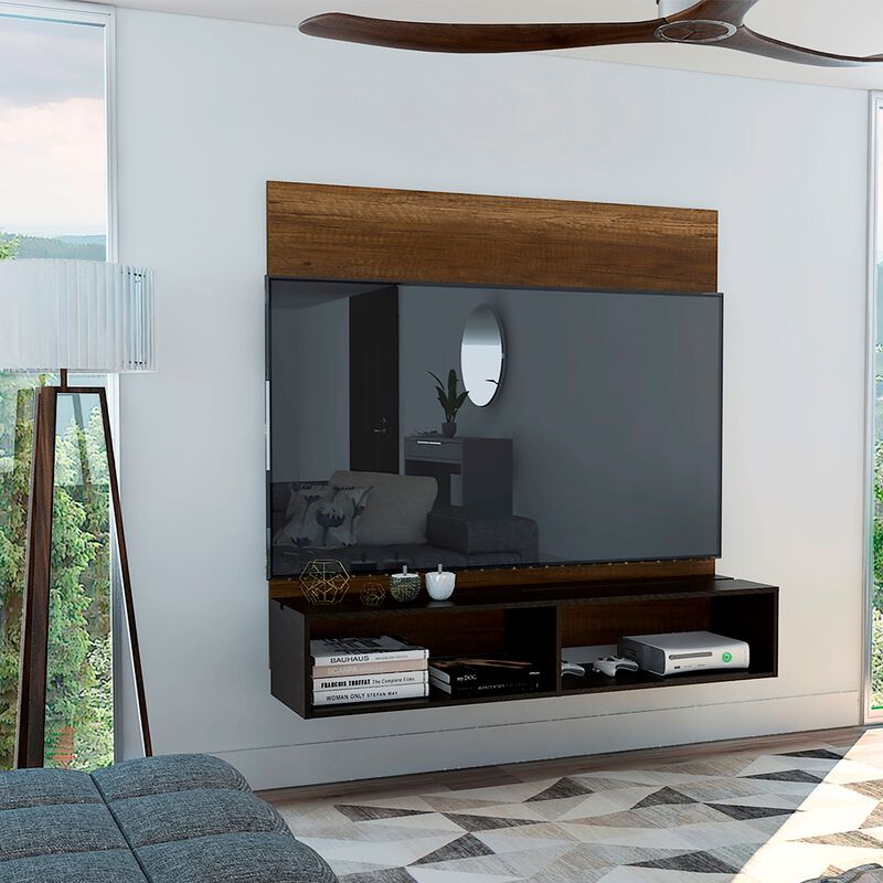 Mesa Para Tv Clasic Cobre Y Wengue Para Televis... image number null