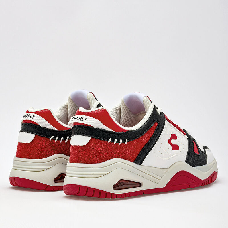 Charly Tenis urbano para hombre. Blanco negro r... image number null
