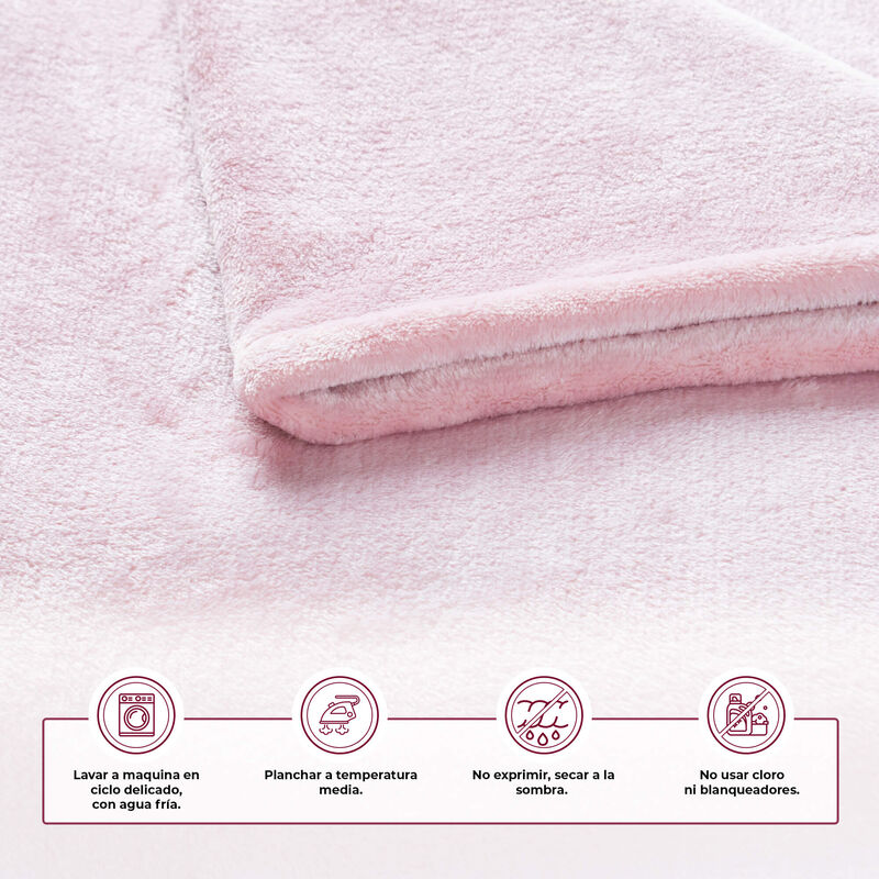 Cobija Frazada Ligera 190 x 130 cm Color Rosa image number null