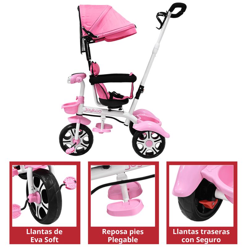 Triciclo Evolutivo para Niños Giratorio 360 con... image number null