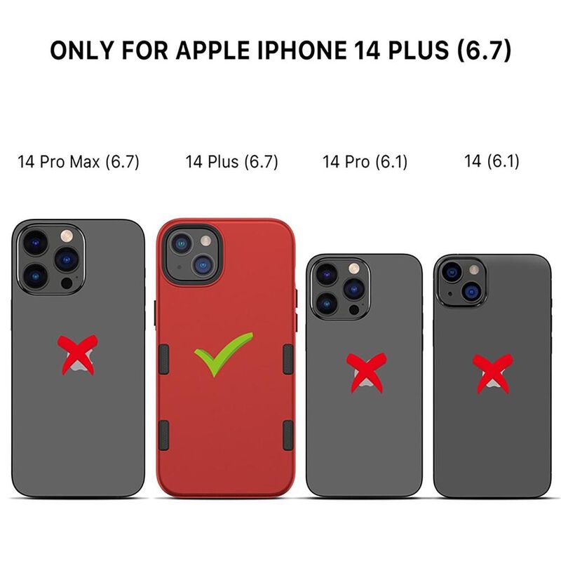 Funda MYBAT Tuff Subs para iPhone 14 PLUS Roja image number null