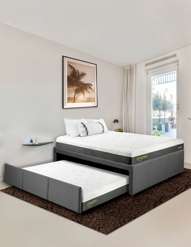 Cama Doble, Bajo Cama Individual Gris image number null