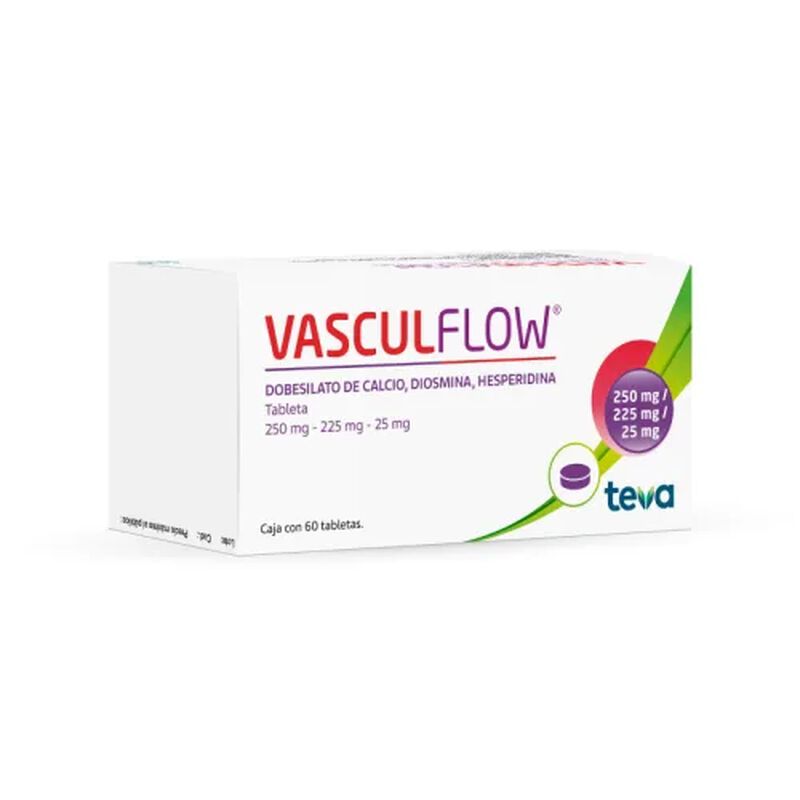VASCULFLOW 250/225/25 MG TABLETA C60 image number null
