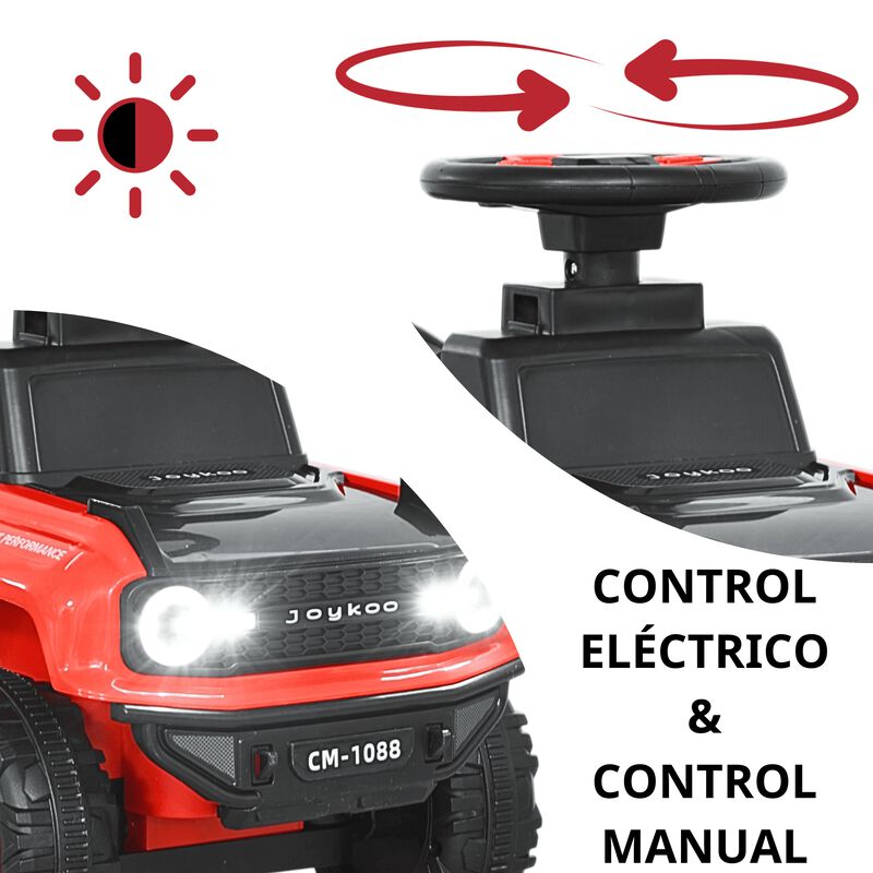 Montable El&eacute;ctrico para Ni&ntilde;os H&iacute;brido con Bast&oacute;... image number null