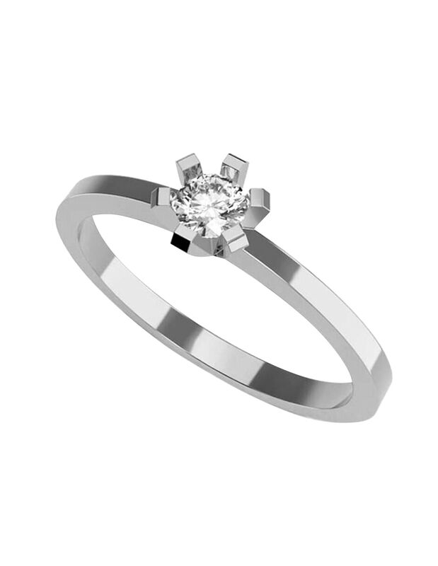 Anillo de Compromiso en Oro de 10K con Circonia... image number null