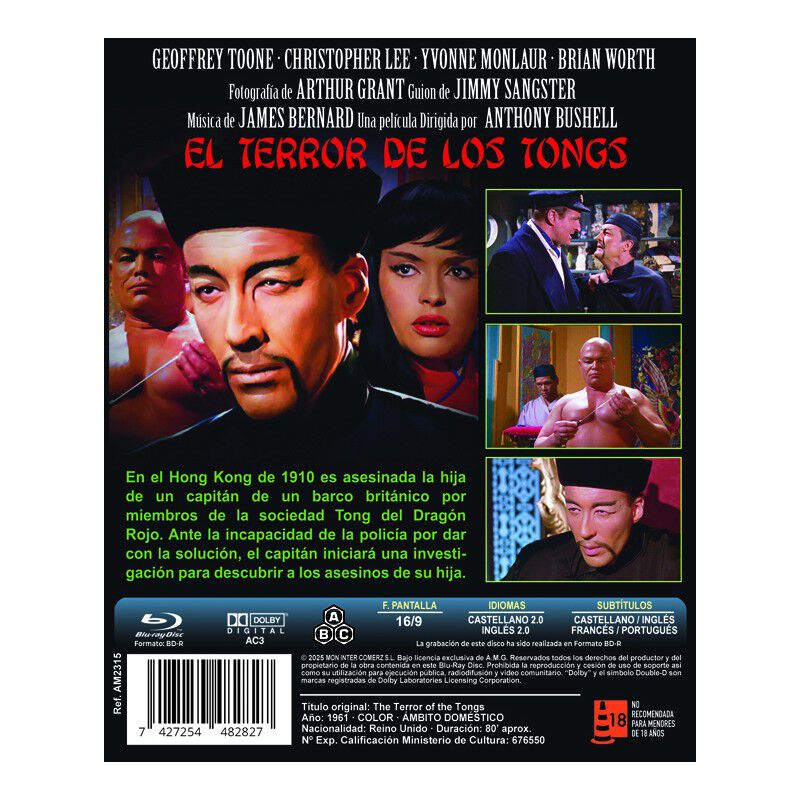 El Terror De Los Tongs [blu-ray R] (1961) The T... image number null