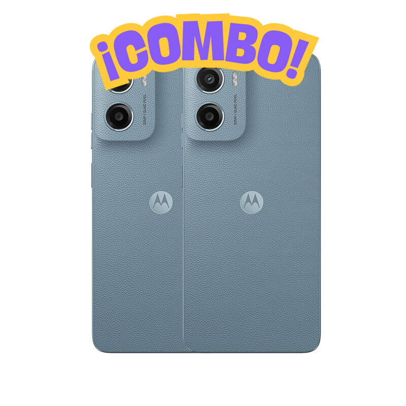Combo 2 Motorola Moto E15 2+64GB Azul image number null