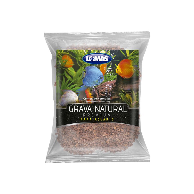 Lomas Grava M&aacute;rmol Rojo Intenso Para Acuario Y/... image number null