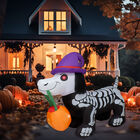 Inflables De Halloween en Forma de Perro 1.50cm con Luces LED