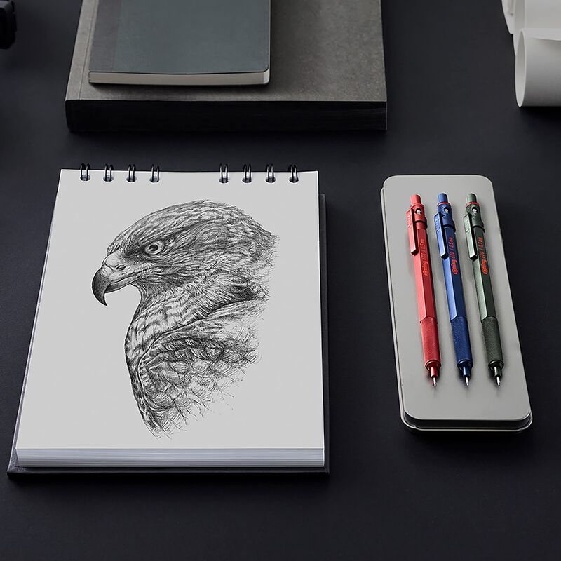 L&aacute;piz Mec&aacute;nico Rotring 600 Hb Con Cuerpo Totalm... image number null