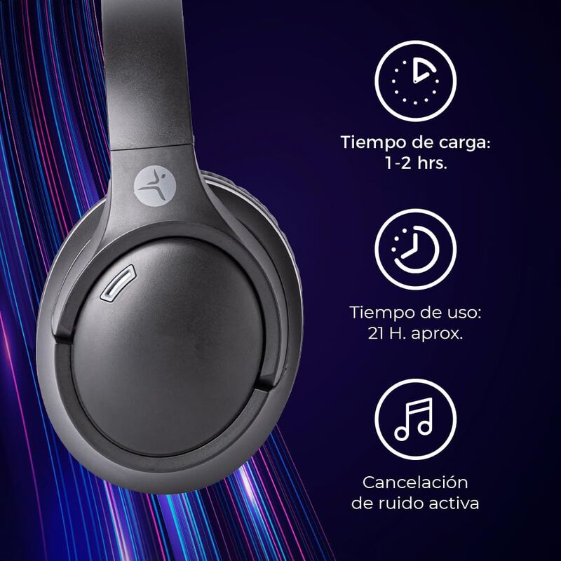 TechZone Audífonos DJ Ultra Bass Bluetooth V5.2 image number null