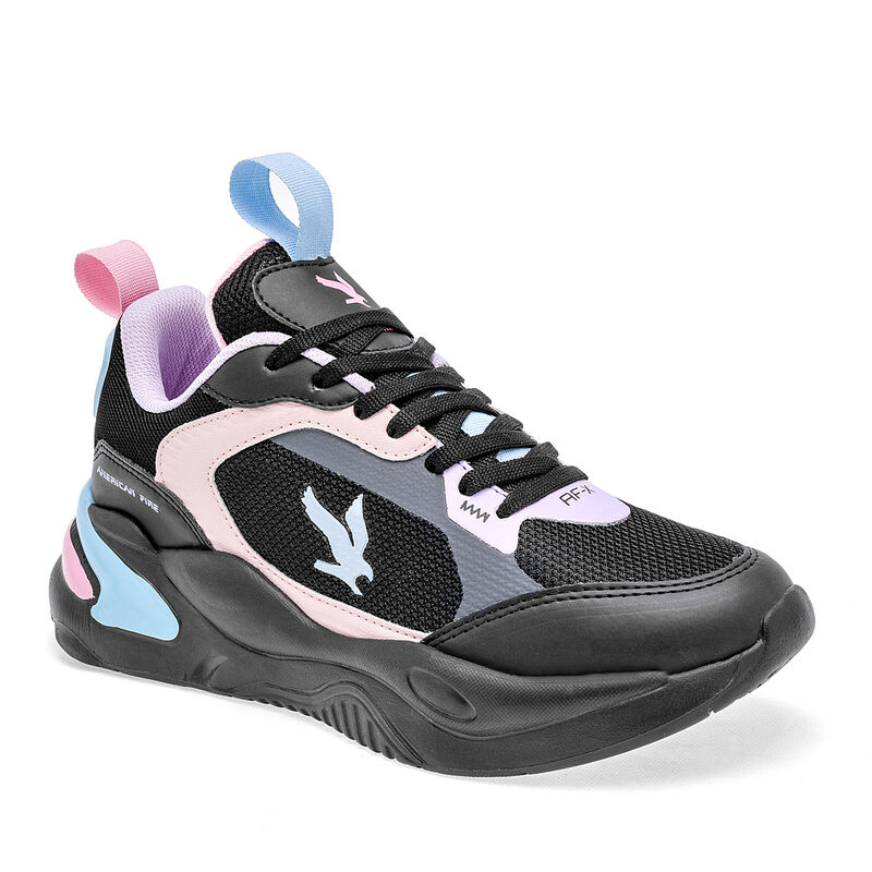 American Fire Tenis urbano para mujer negro ros... image number null