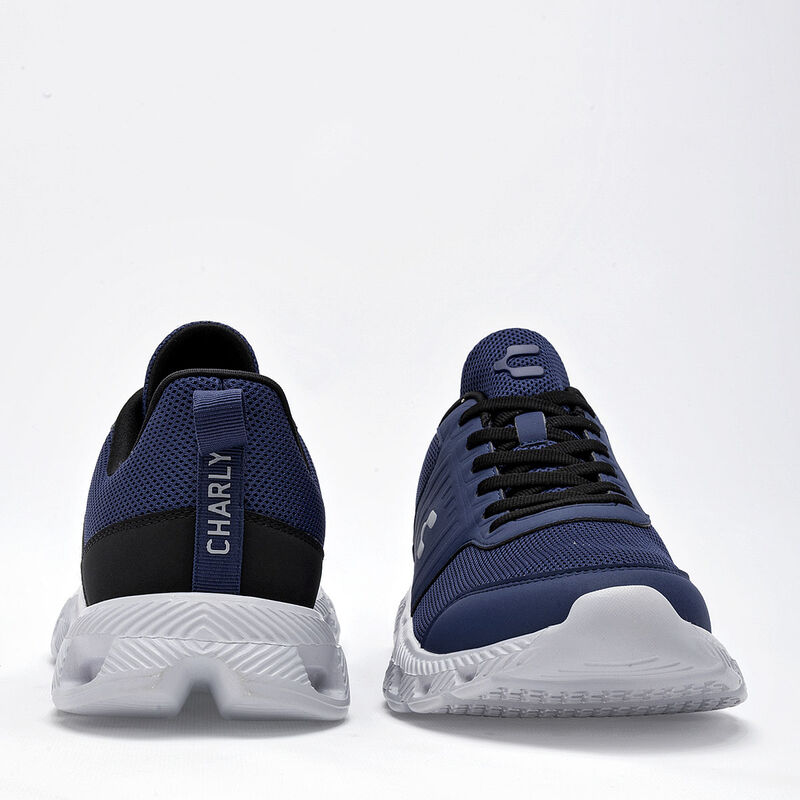 Charly Tenis urbano para hombre. Marino negro, ... image number null