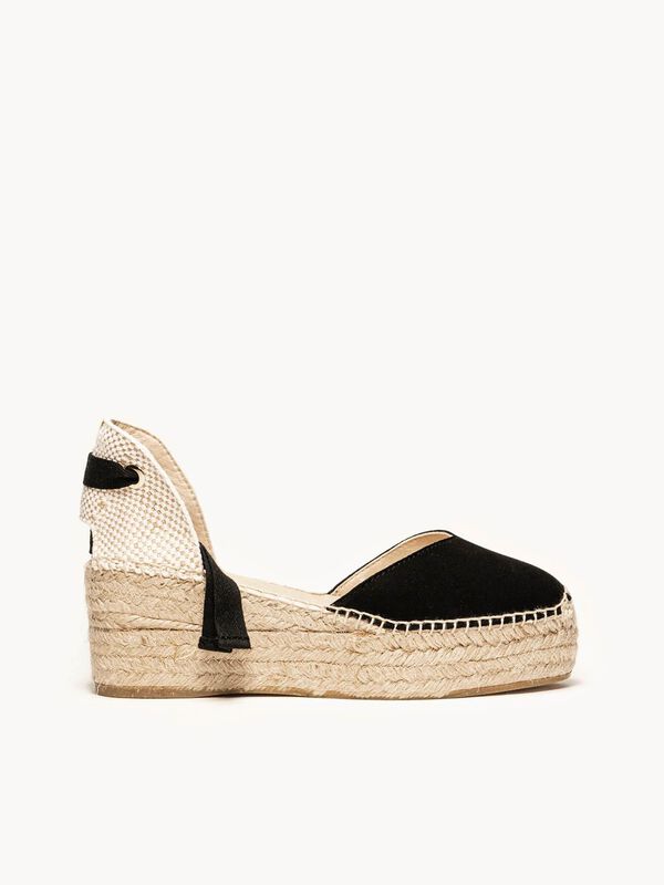 Alpargata Romero Plataforma Negra image number null