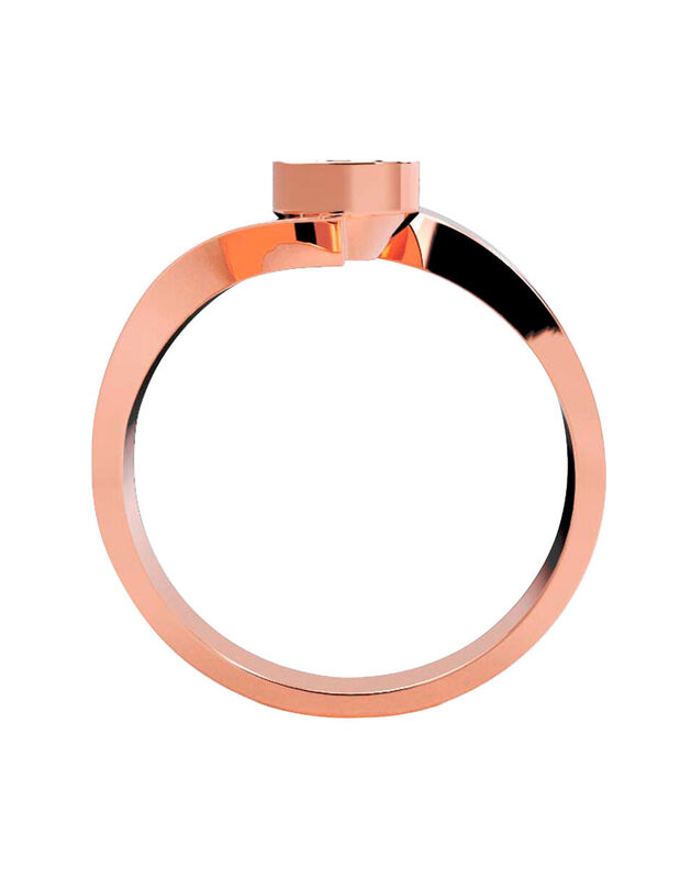 Anillo de Compromiso en Oro de 10K con Circonia... image number null