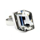 Anillo ajustable Fancy cristal con plata .925 Zvezda