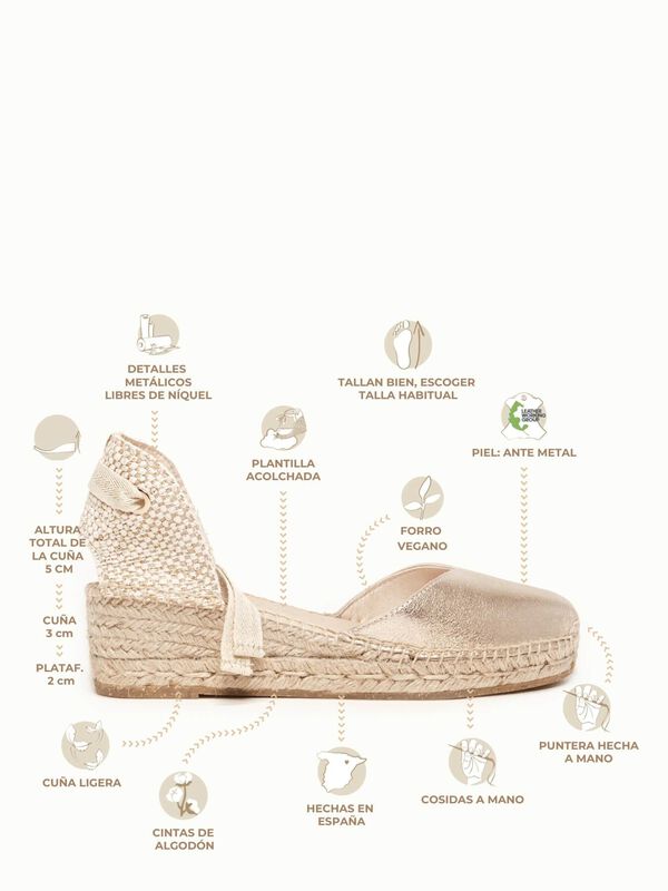 Romero Cu&ntilde;a Baja Ante Metal Oro image number null