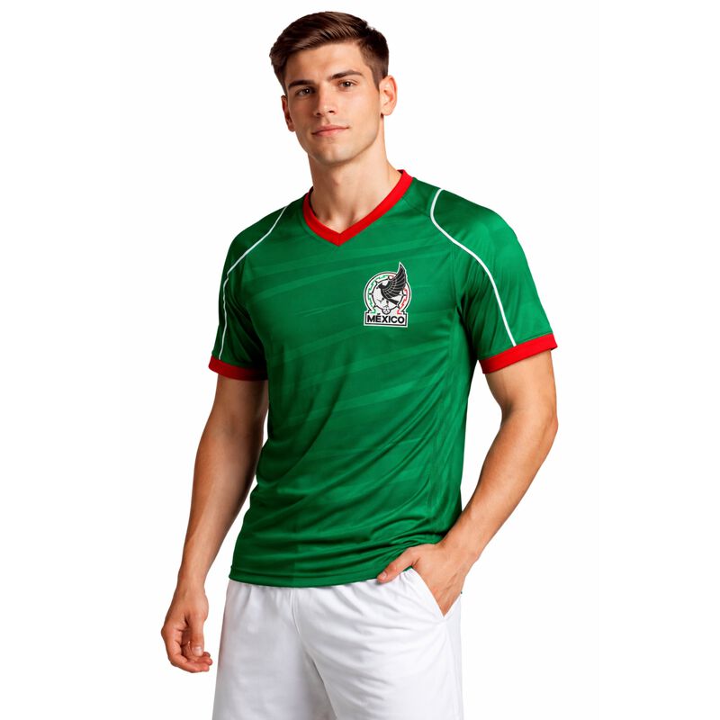 Playera Selecci&oacute;n Mexicana Estampada Cuello V H... image number null