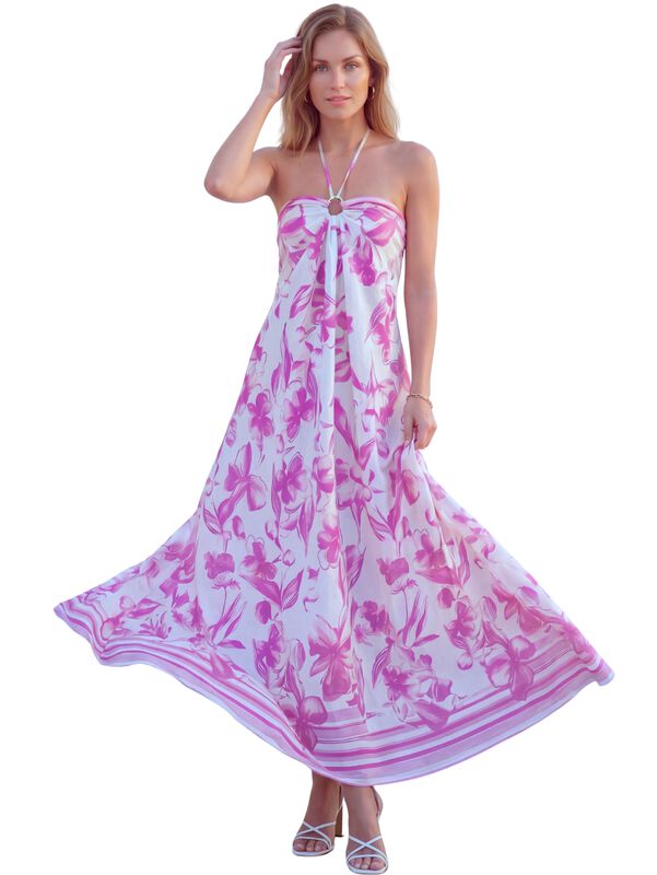 Vestido Largo Verano Playa Resort Ves-1058 Fucs... image number null