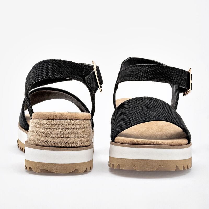 Moramora Sandalia para mujer negro image number null