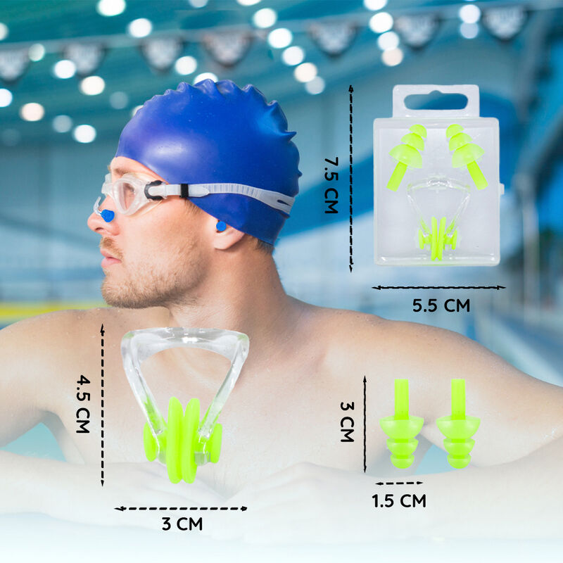 Estuche de Tapones O&iacute;dos Nataci&oacute;n+Pinza Nasal P... image number null