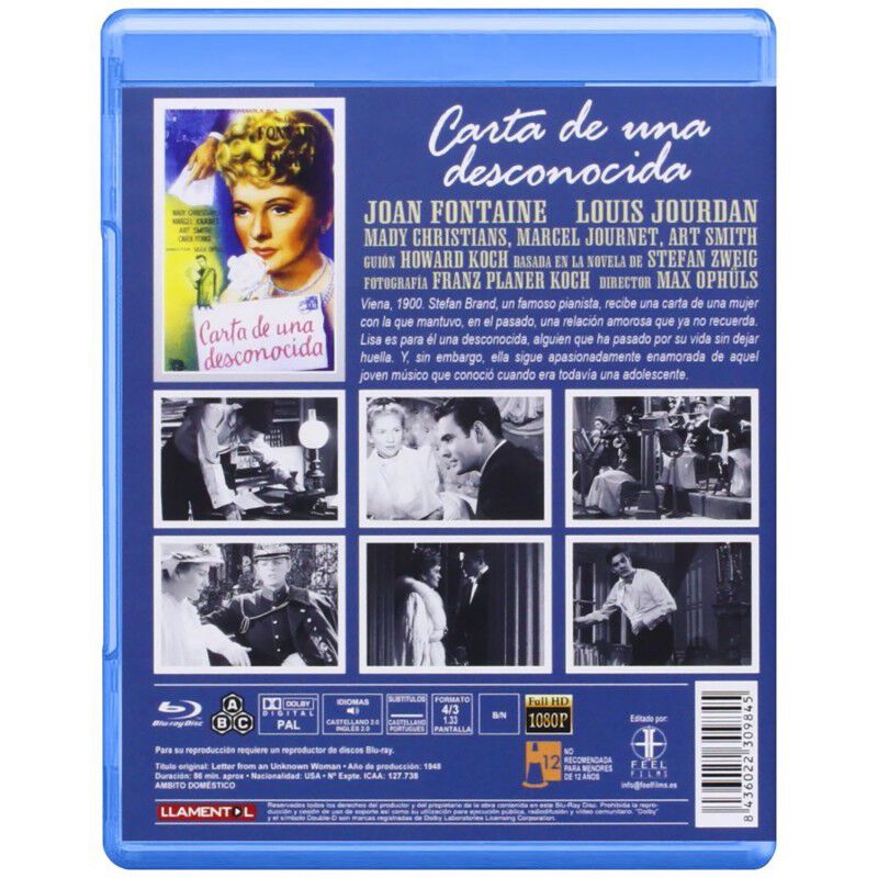 Carta De Una Desconocida (blu-ray.) image number null